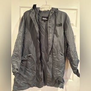 Ecko Function grey windbreaker sz L